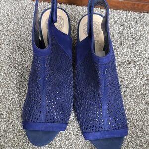 Vince Camuto Royal Blue Cutout Heels